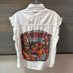 Sturgis 2007 Unisex White Sleeveless Shirt